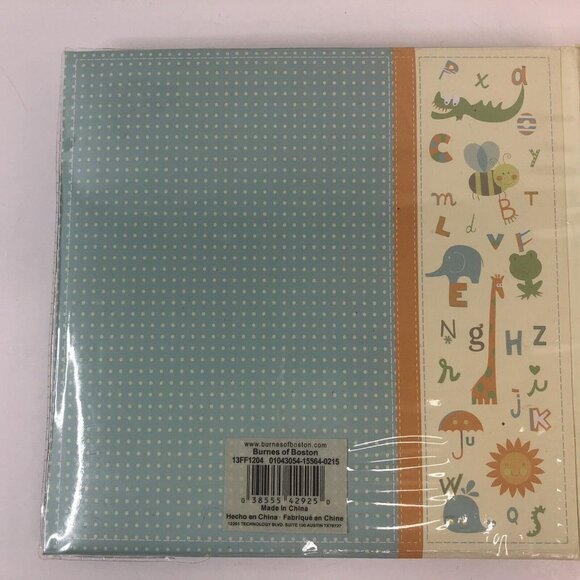 Burnes of Boston Photo Album Archival Paper CD Storage Rectangular Brown Blue - Picture 4 of 16